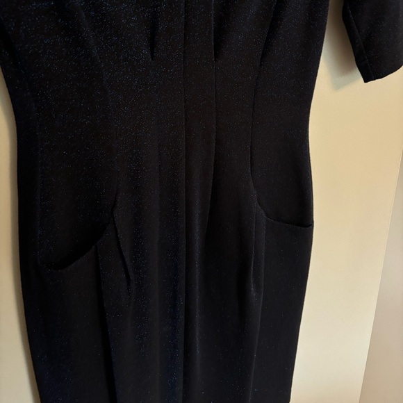 Anthropologie Ganni Navy Sparkle Dress, Size 2 - Picture 2 of 5